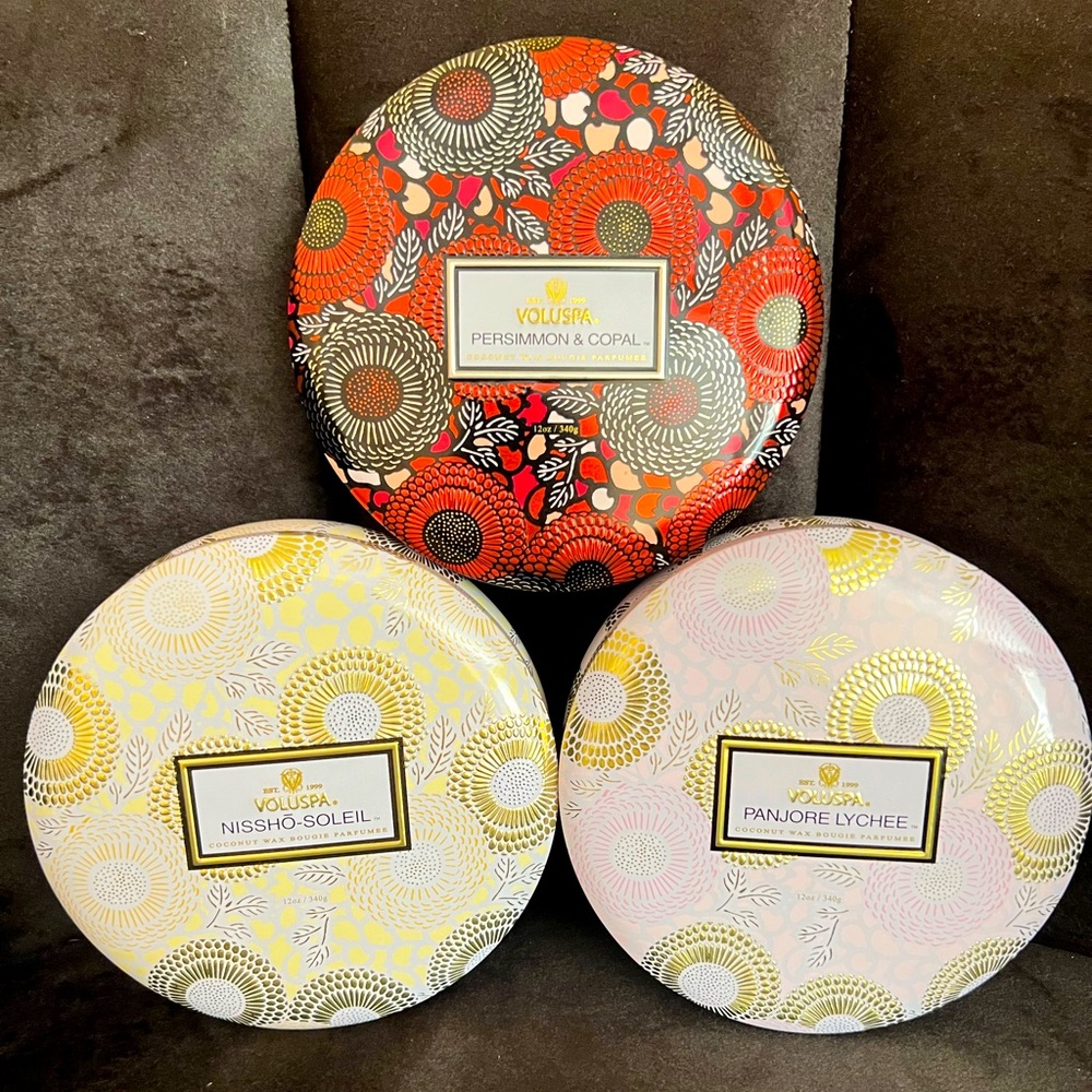 VOLUSPA 3-Candle Set! BRAND NEW!